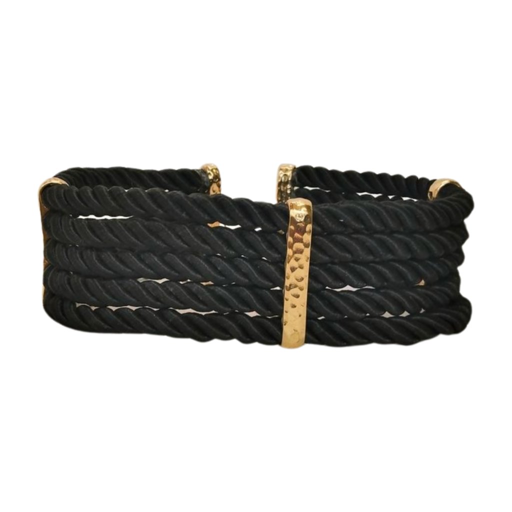 Versatile Elegant 13 Black Rope Choker Gold Charms W 3 Extender Jn1457 17$